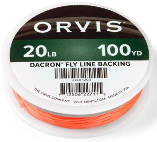 Orvis Hi-Vis Dacron pohjasiima Oranssi